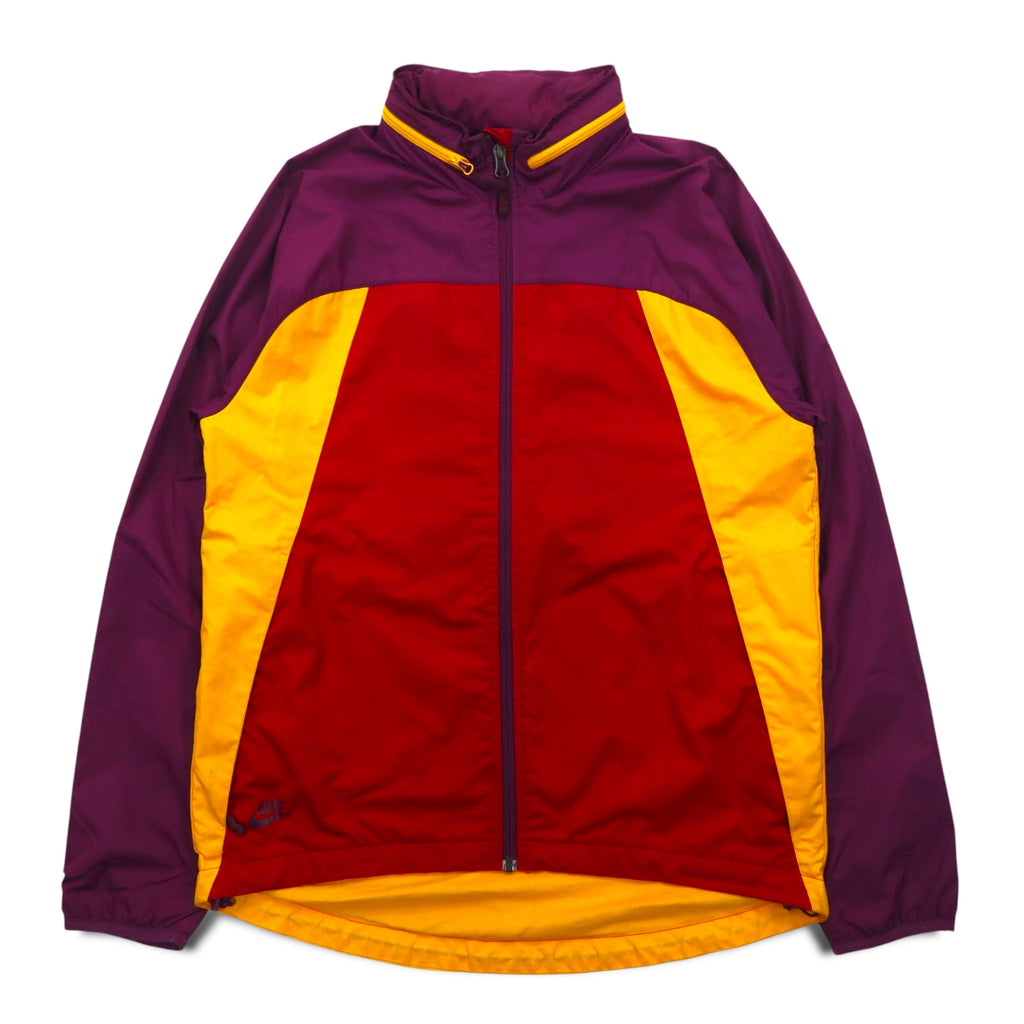 NIKE Retractable Hood Shell Jacket Nylon Parka M Multicolor Polyester