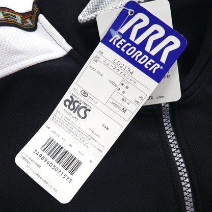 asics 90年代 日本製 ハーフジップ トラックジャケット ジャージ M モノトーン RRR RECORDER 未使用品