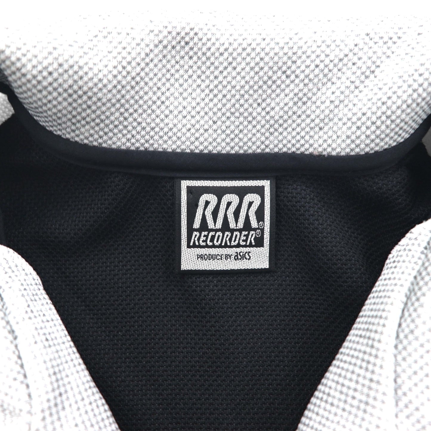 asics 90年代 日本製 ハーフジップ トラックジャケット ジャージ M モノトーン RRR RECORDER 未使用品