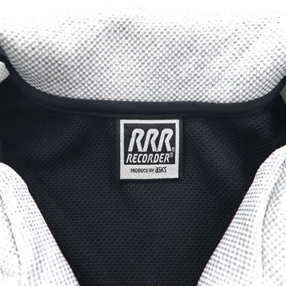 asics 90年代 日本製 ハーフジップ トラックジャケット ジャージ M モノトーン RRR RECORDER 未使用品