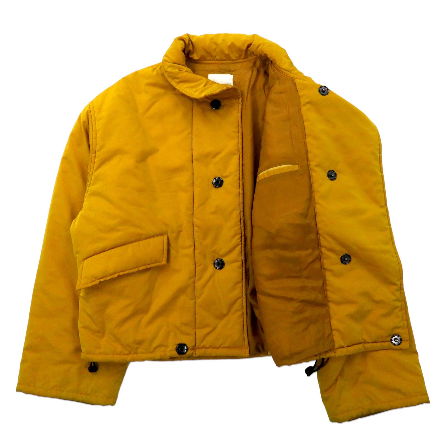 whowhat インサレーションジャケット M イエロー チベット ブルゾン TIBET BLOUSON ボックスシルエット 日本製
