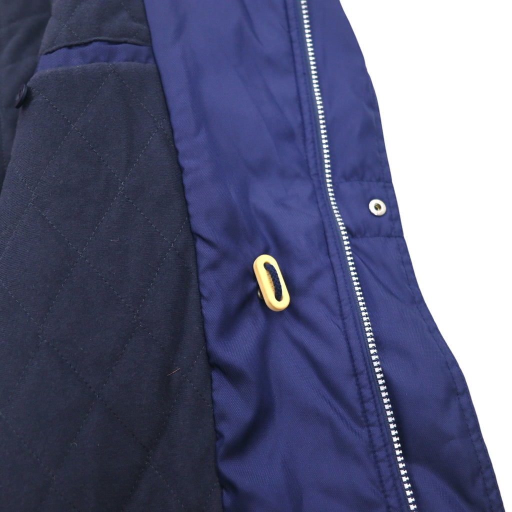 FILA 90s Sailing Jacket XL Navy Polyester Drawcord Quilted Liner