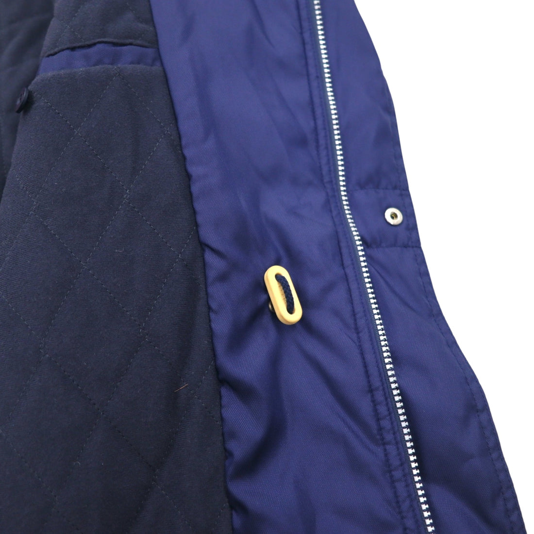 FILA 90s Sailing Jacket XL Navy Polyester Drawcord Quilted Liner