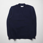 80s France Vintage TRICOMER V-Neck Knit 80年代 フランス製 Vネック ニット セーター M ネイビー 羊毛