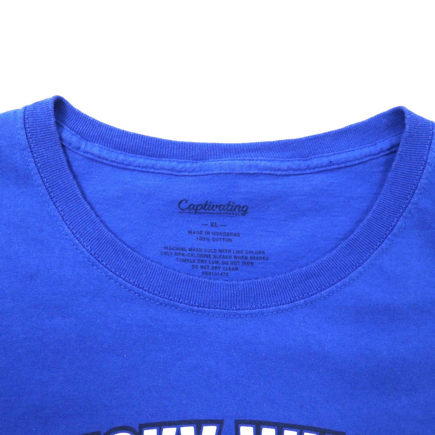 Captivating カレッジプリント Tシャツ XL ブルー コットン KENTUCKY WILDCATS ビッグサイズ