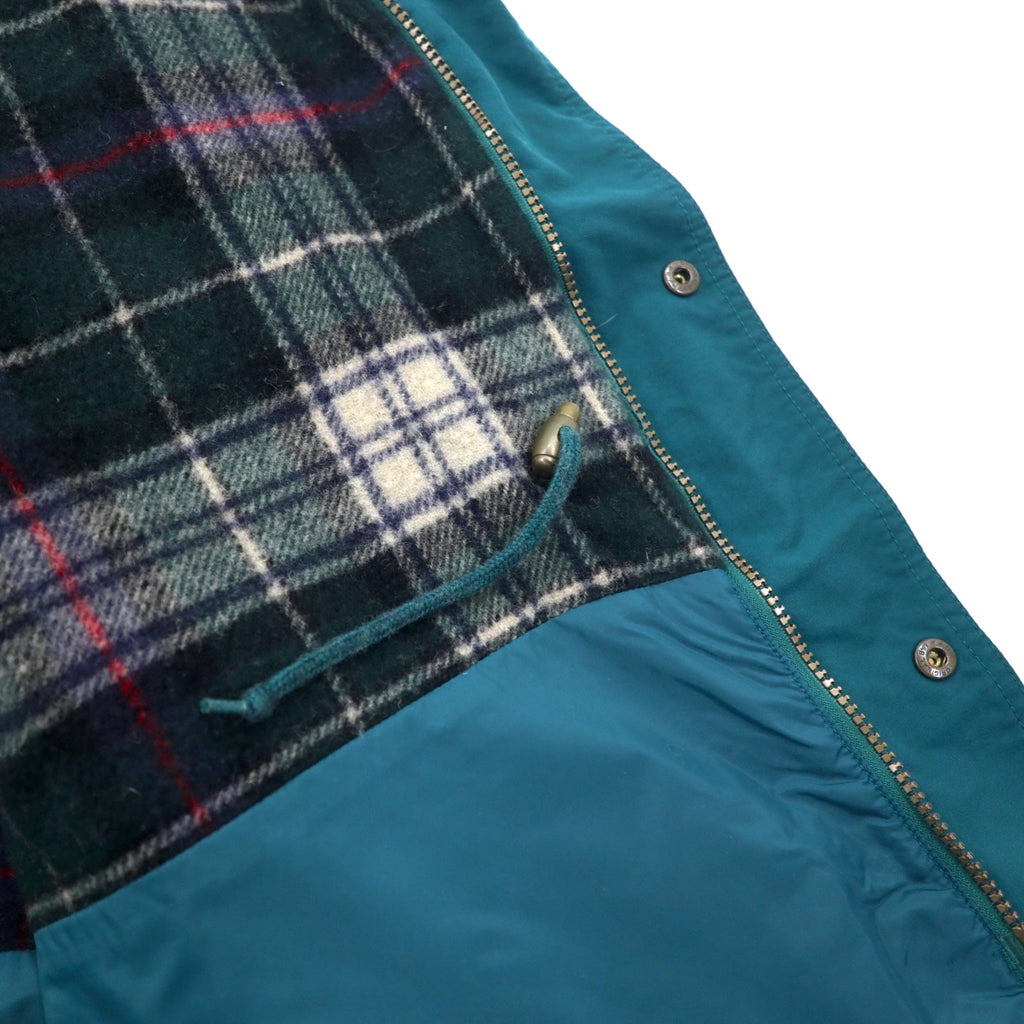 Eddie Bauer 90s Mountain Parka, XL, Green, Nylon, Blanket Liner, Detachable Hood, Drawcord