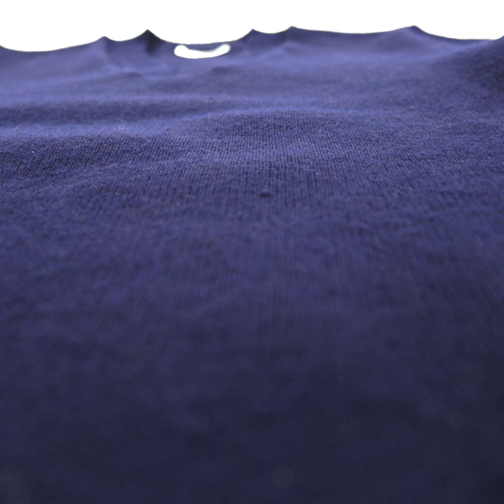 80s France Vintage TRICOMER V-Neck Knit 80年代 フランス製 Vネック ニット セーター M ネイビー 羊毛