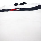 TOMMY HILFIGER SAILING Flag Logo Rugby Shirt L White Cotton Numbering