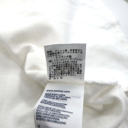 TOMMY HILFIGER SAILING フラッグロゴ ラガーシャツ L ホワイト コットン ナンバリング