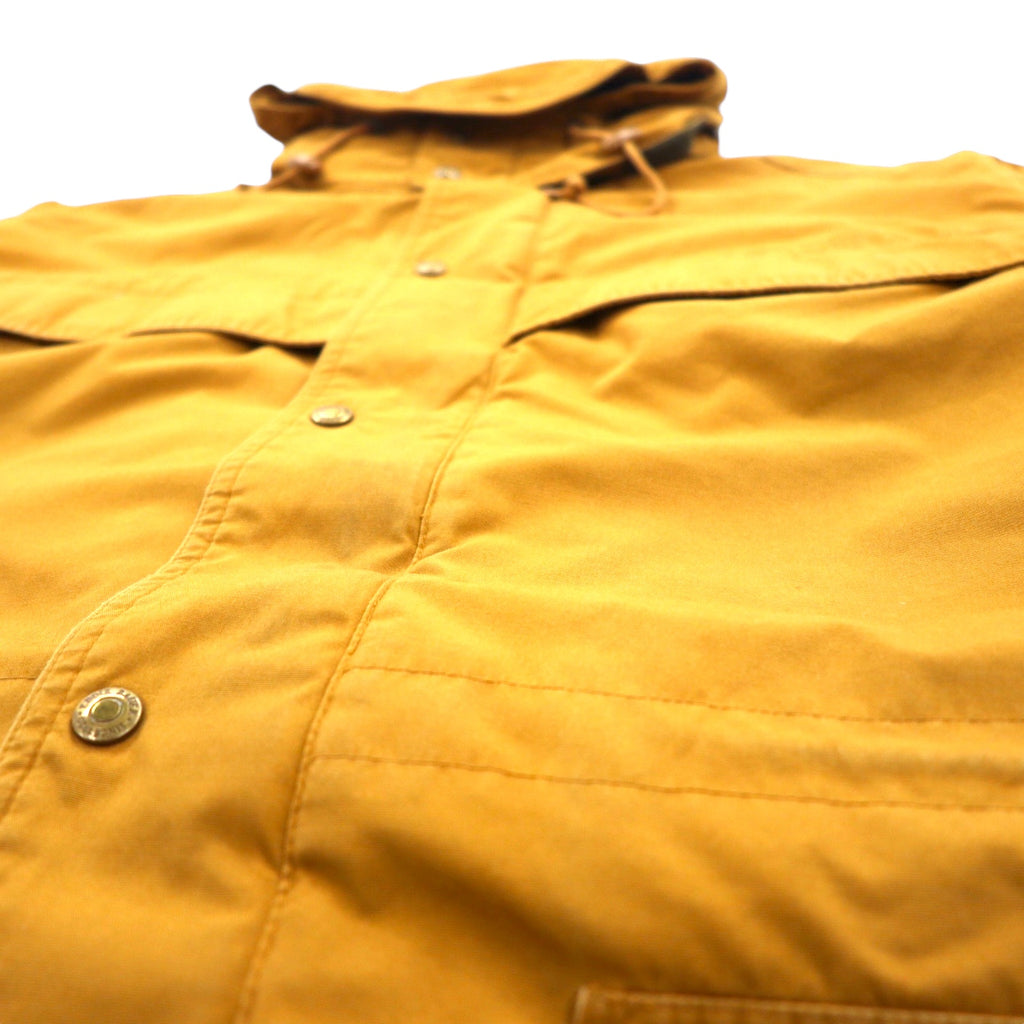Eddie Bauer 80s Mountain Parka XL Beige Polyester Cotton 65/35 Cross Blanket Liner Detachable Hood Drawcord Wool Lined Mountain Parka