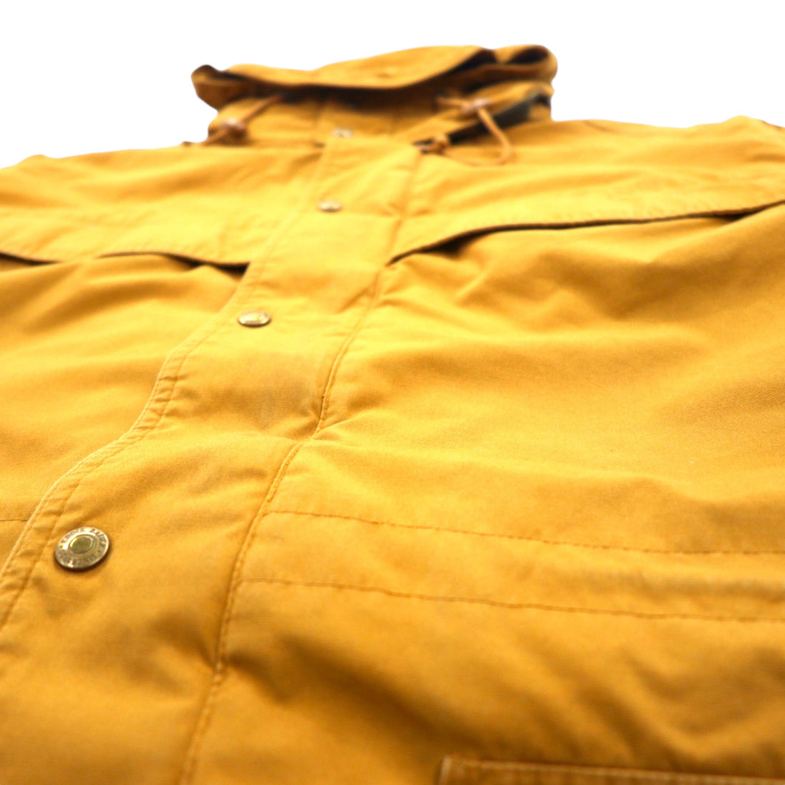 Eddie Bauer 80s Mountain Parka XL Beige Polyester Cotton 65/35 Cross Blanket Liner Detachable Hood Drawcord Wool Lined Mountain Parka