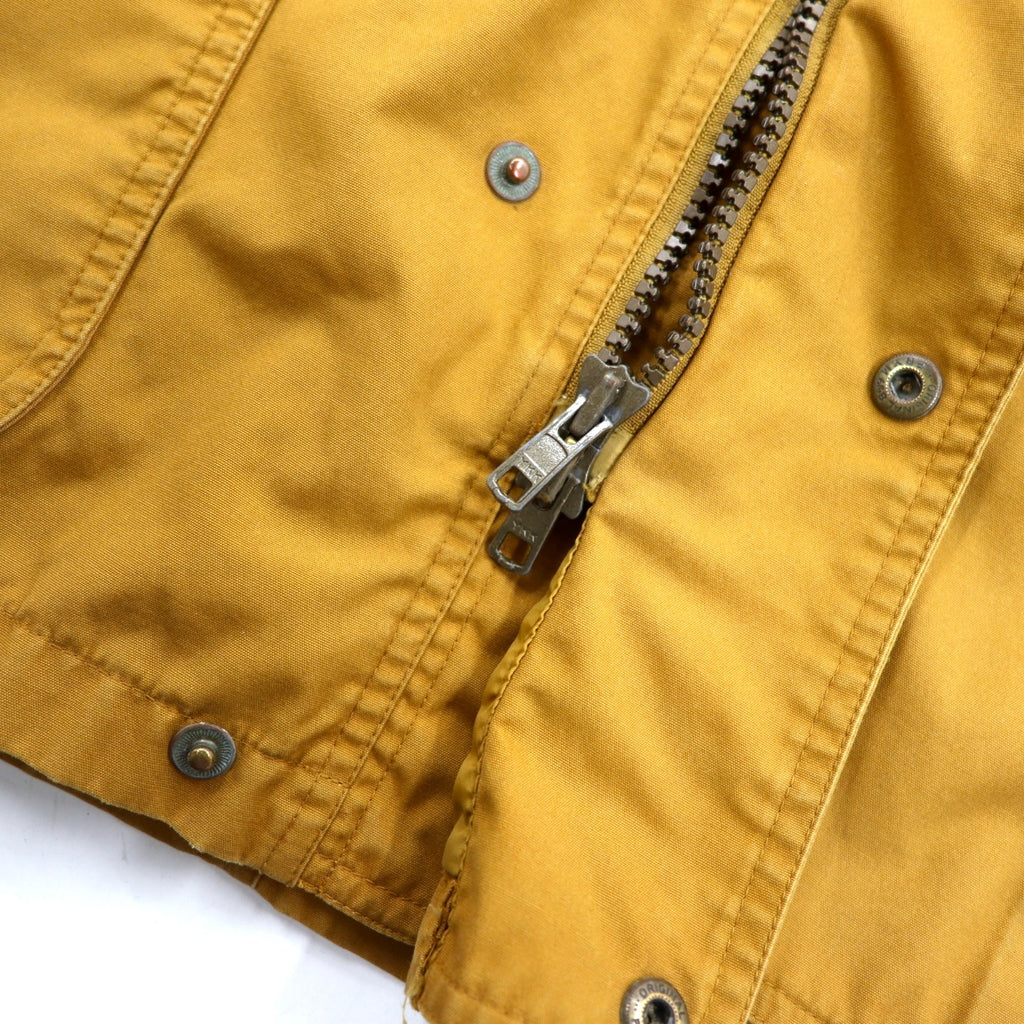 Eddie Bauer 80s Mountain Parka XL Beige Polyester Cotton 65/35 Cross Blanket Liner Detachable Hood Drawcord Wool Lined Mountain Parka