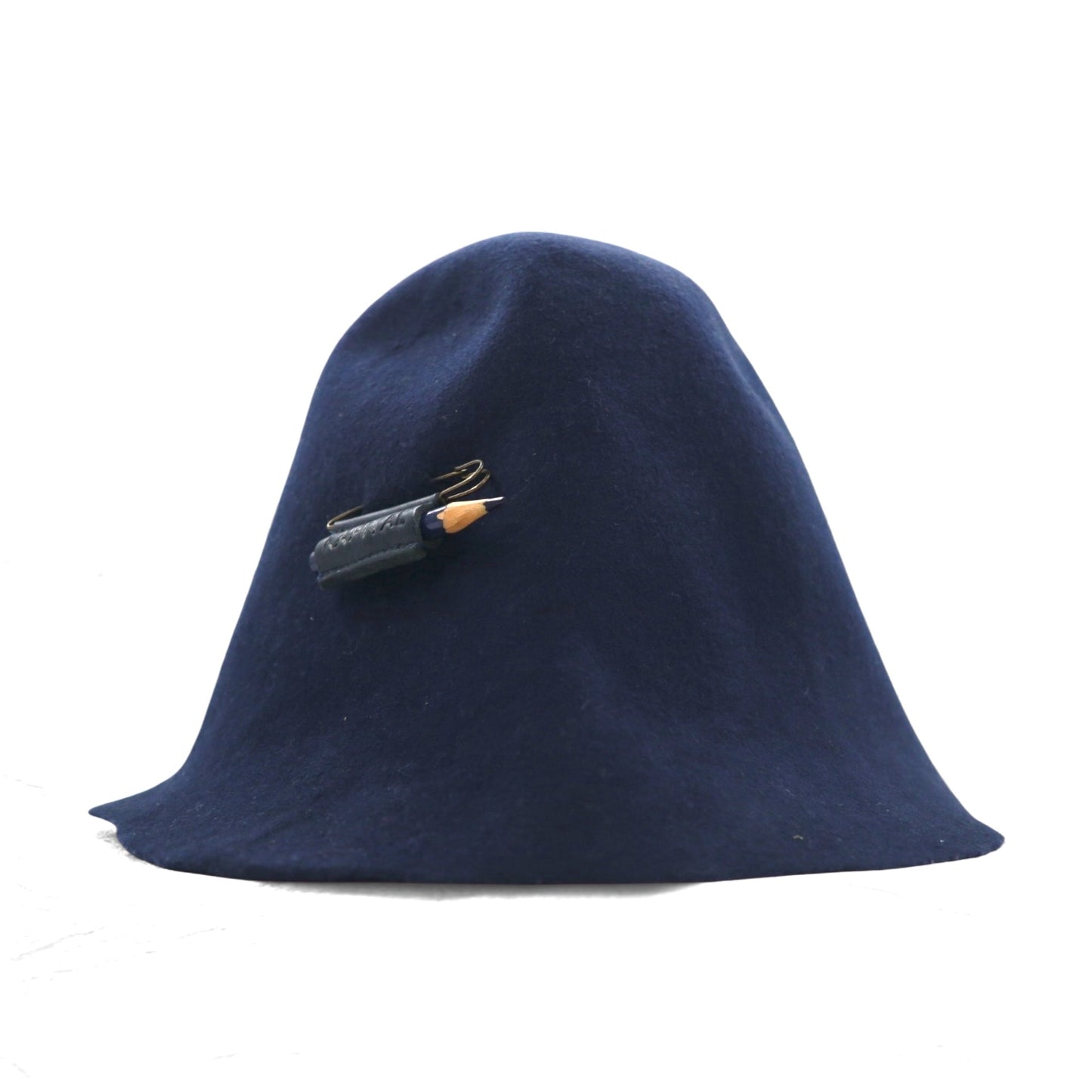 KAPITAL WAPI SABI えんぴつ付きバッチ フェルト チューリップ ハット FREE ネイビー ポーランド製