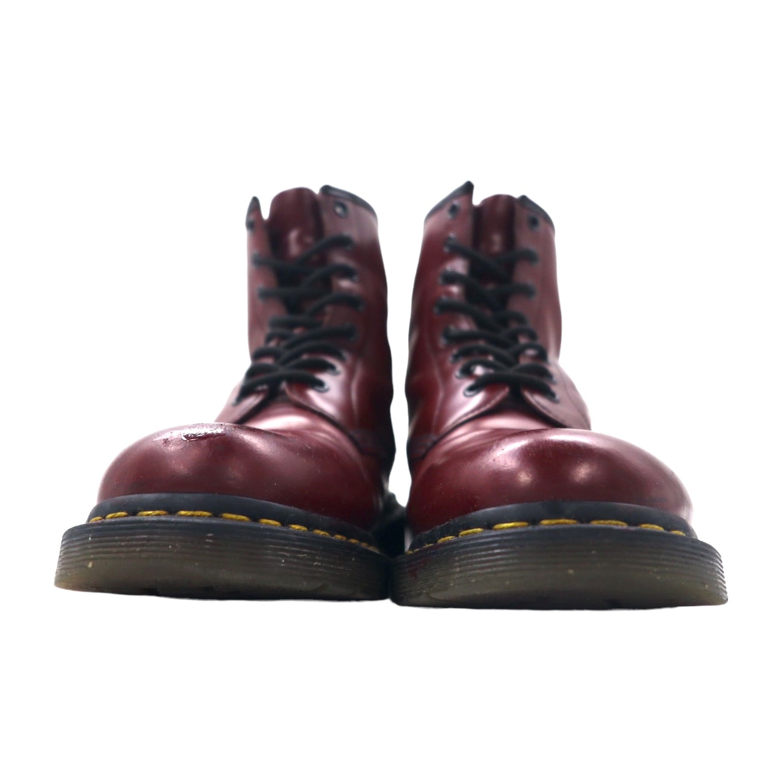 Dr. Martens 8 Hole Lace Up Boots US10 Red Leather 8EYE BOOT 11822