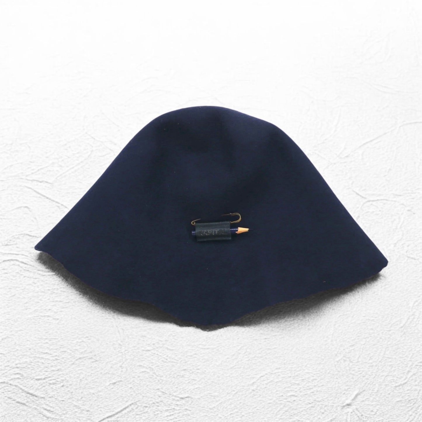KAPITAL WAPI SABI えんぴつ付きバッチ フェルト チューリップ ハット FREE ネイビー ポーランド製