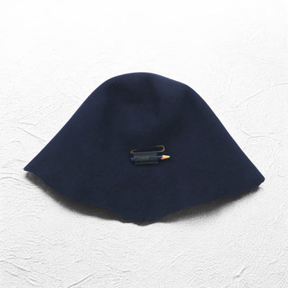 KAPITAL WAPI SABI えんぴつ付きバッチ フェルト チューリップ ハット FREE ネイビー ポーランド製