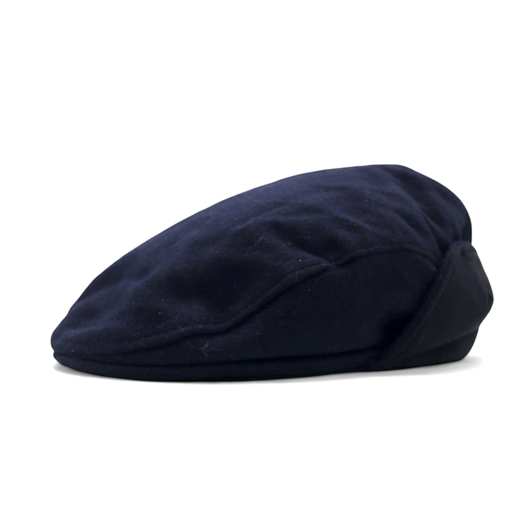 Bugatti hunting cap with earmuffs and earflaps, made in Germany, 61cm, navy, wool, cashmere blend, WINDSTOPPER WINDPROOF
