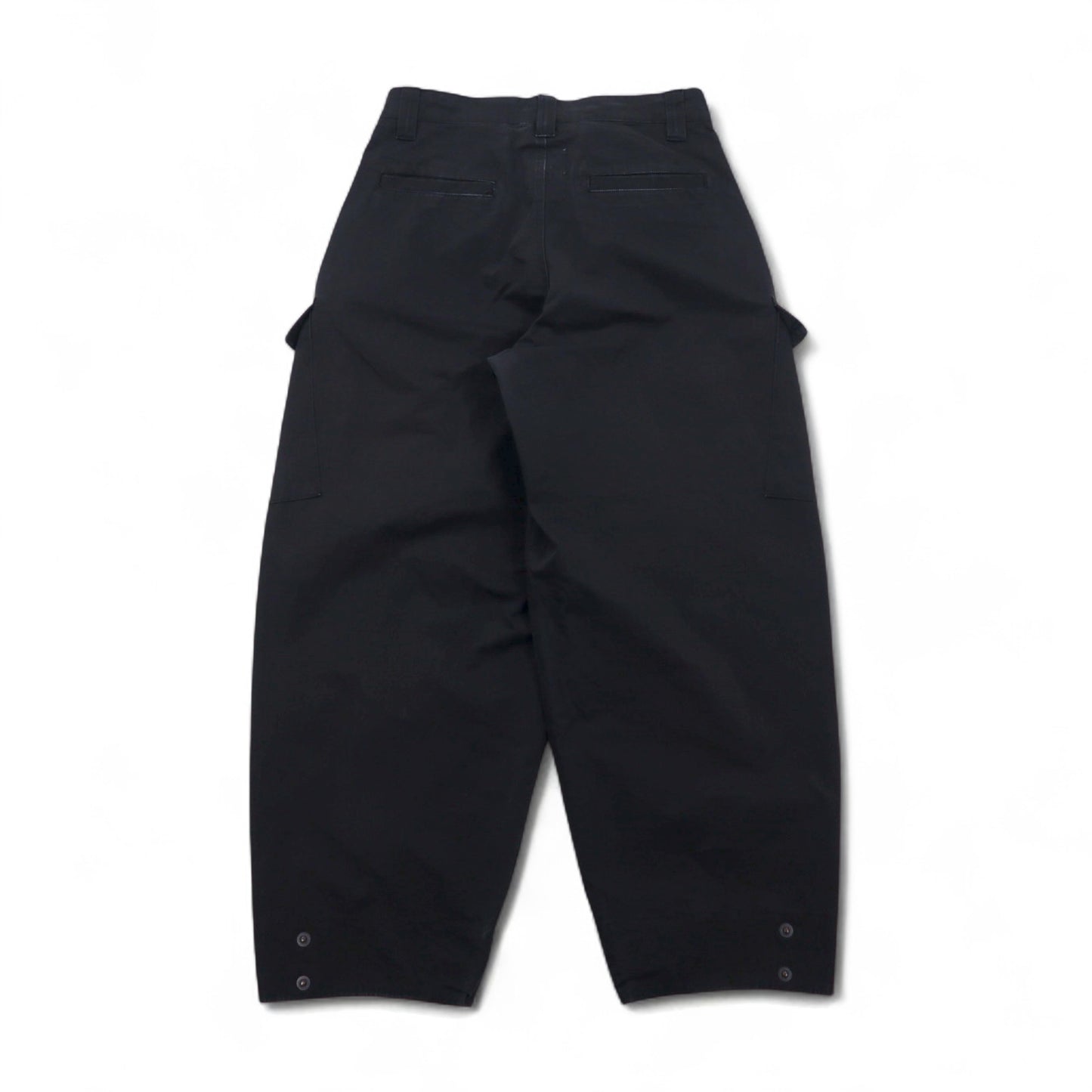 whowhat ワイド カーゴパンツ S ブラック コットン ポリエステル 撥水 WH-2102-P1 日本製