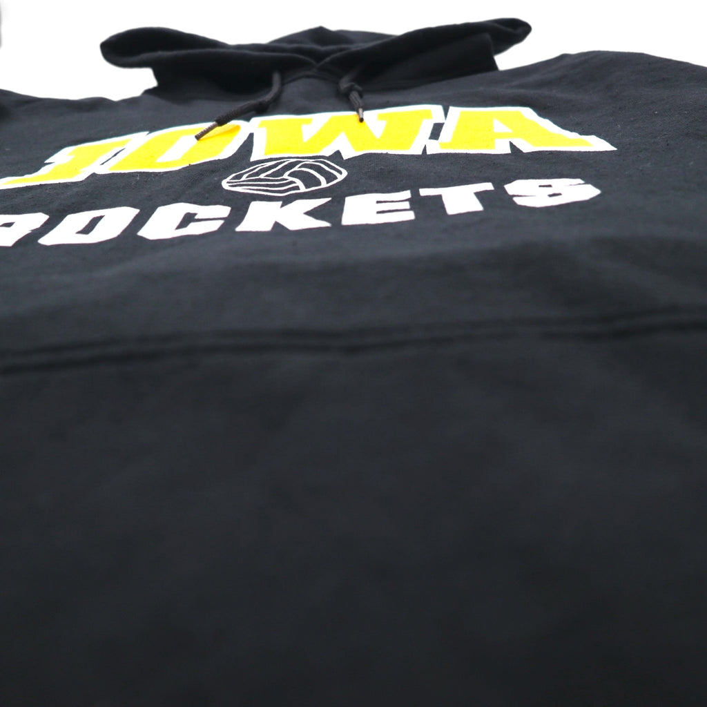 GILDAN Heavy Blend ビッグサイズ カレッジプリント プルオーバー パーカー 2XL ブラック IOWA ROCKETS