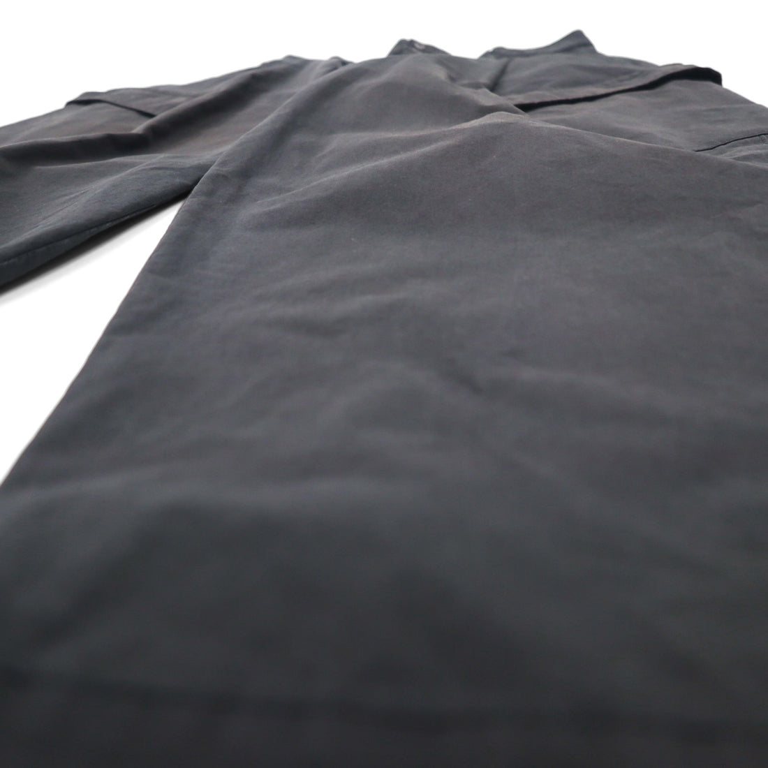 WhoWhat Wide Cargo Pants, Size S, Black, Cotton and Polyester, Water-Repellent, WH-2102-P1, Made in Japan