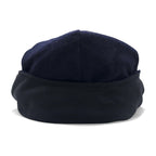 Bugatti hunting cap with earmuffs and earflaps, made in Germany, 61cm, navy, wool, cashmere blend, WINDSTOPPER WINDPROOF