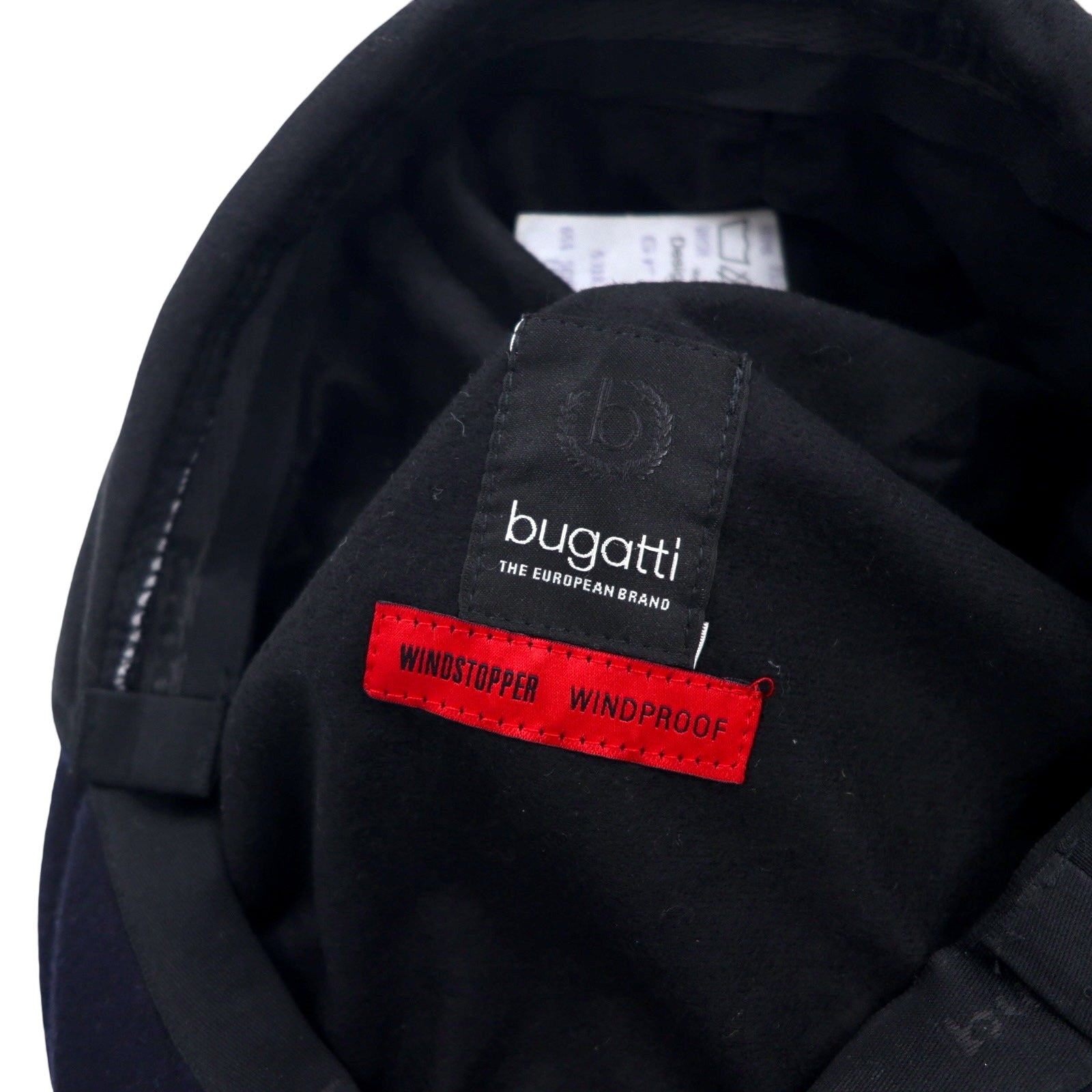 Bugatti hunting cap with earmuffs and earflaps, made in Germany, 61cm, navy, wool, cashmere blend, WINDSTOPPER WINDPROOF