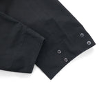 WhoWhat Wide Cargo Pants, Size S, Black, Cotton and Polyester, Water-Repellent, WH-2102-P1, Made in Japan