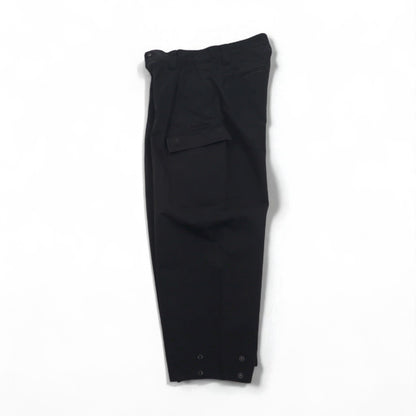 whowhat ワイド カーゴパンツ S ブラック コットン ポリエステル 撥水 WH-2102-P1 日本製