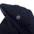 Bugatti hunting cap with earmuffs and earflaps, made in Germany, 61cm, navy, wool, cashmere blend, WINDSTOPPER WINDPROOF