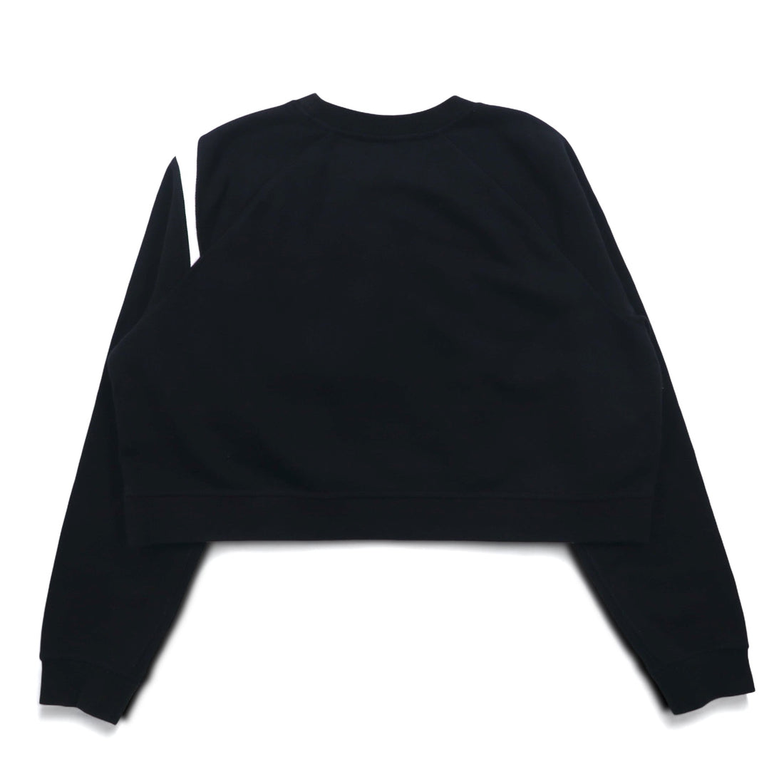 NIKE Cropped Sweatshirt M Black Fleece SWOOSH BB CREW FLEECE BV3934-011
