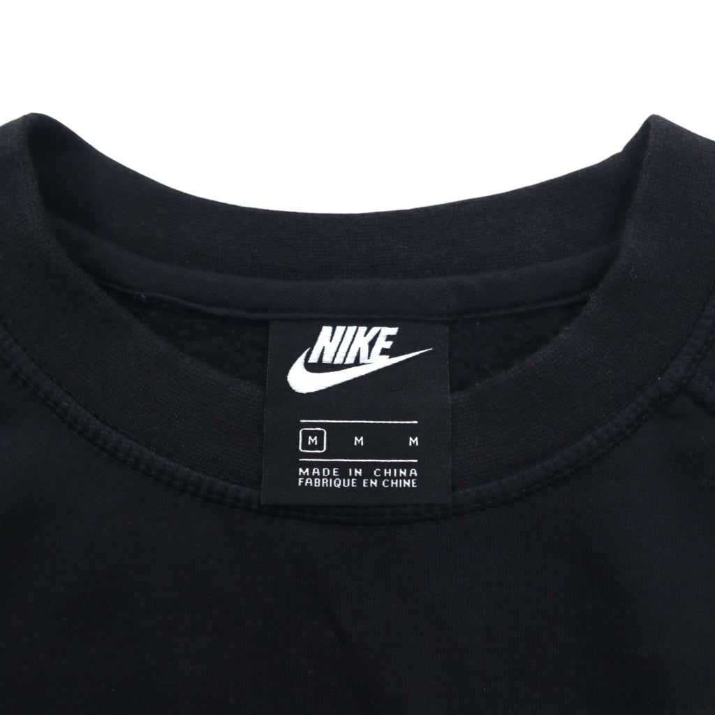 NIKE Cropped Sweatshirt M Black Fleece SWOOSH BB CREW FLEECE BV3934-011