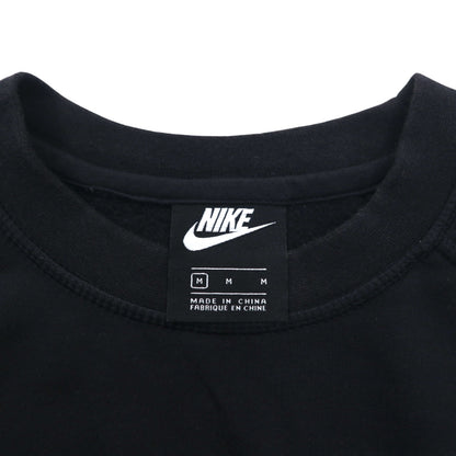 NIKE クロップド スウェット M ブラック 裏起毛 SWOOSH BB CREW FLEECE BV3934-011