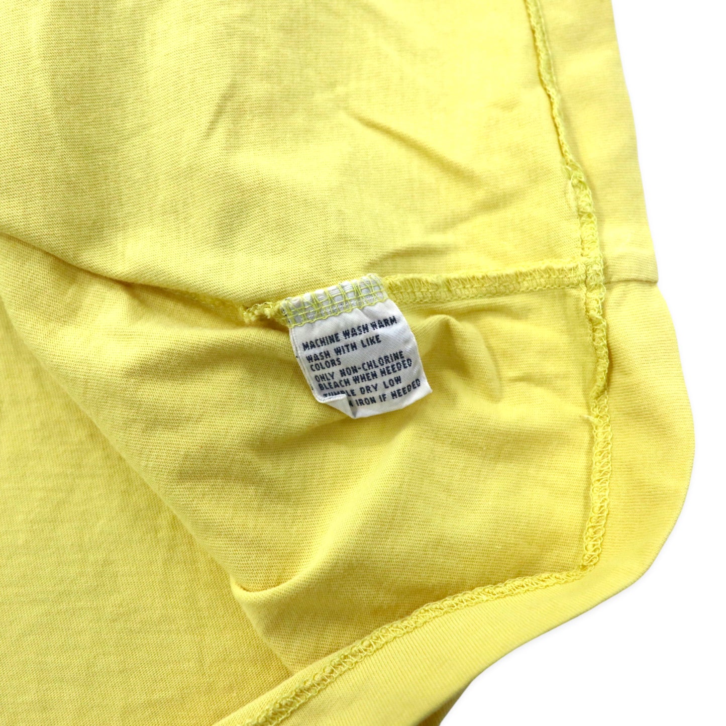 Polo by Ralph Lauren VネックTシャツ XXL イエロー コットン スモールポニー刺繍 ビッグサイズ