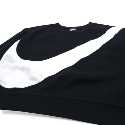 NIKE クロップド スウェット M ブラック 裏起毛 SWOOSH BB CREW FLEECE BV3934-011