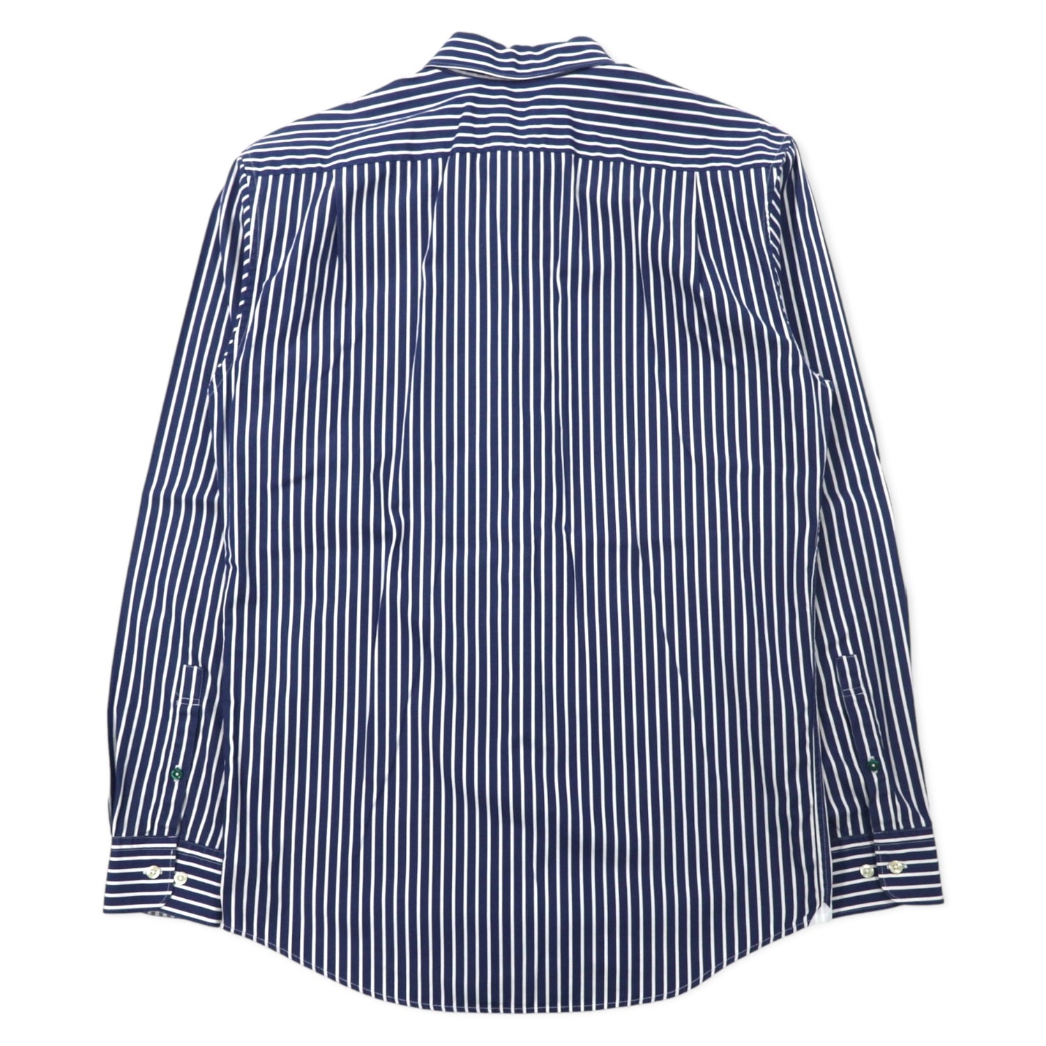 Lacoste Button-Down Shirts 38 Navy Striped Cotton REGULAR Fit One Point  Logo F5182 – 日本然リトテ