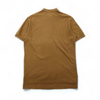 Polo by Ralph Lauren 90s Polo Shirt, Size L, Camel Cotton, Pique, Small Pony Embroidery
