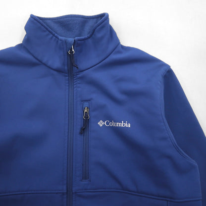 Columbia Ascender Softshell Fleece Jacket, Size M, Navy, Zip Pocket, WM6044