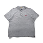 BURBERRY BRIT Current Tag Polo Shirt, Size 2XL, Gray Cotton, Pique, Single Logo Embroidery