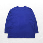 Majestic Long Sleeve T-Shirt, Long Tee, 3XL, Blue, Cotton, MLB CUBS, Big Size