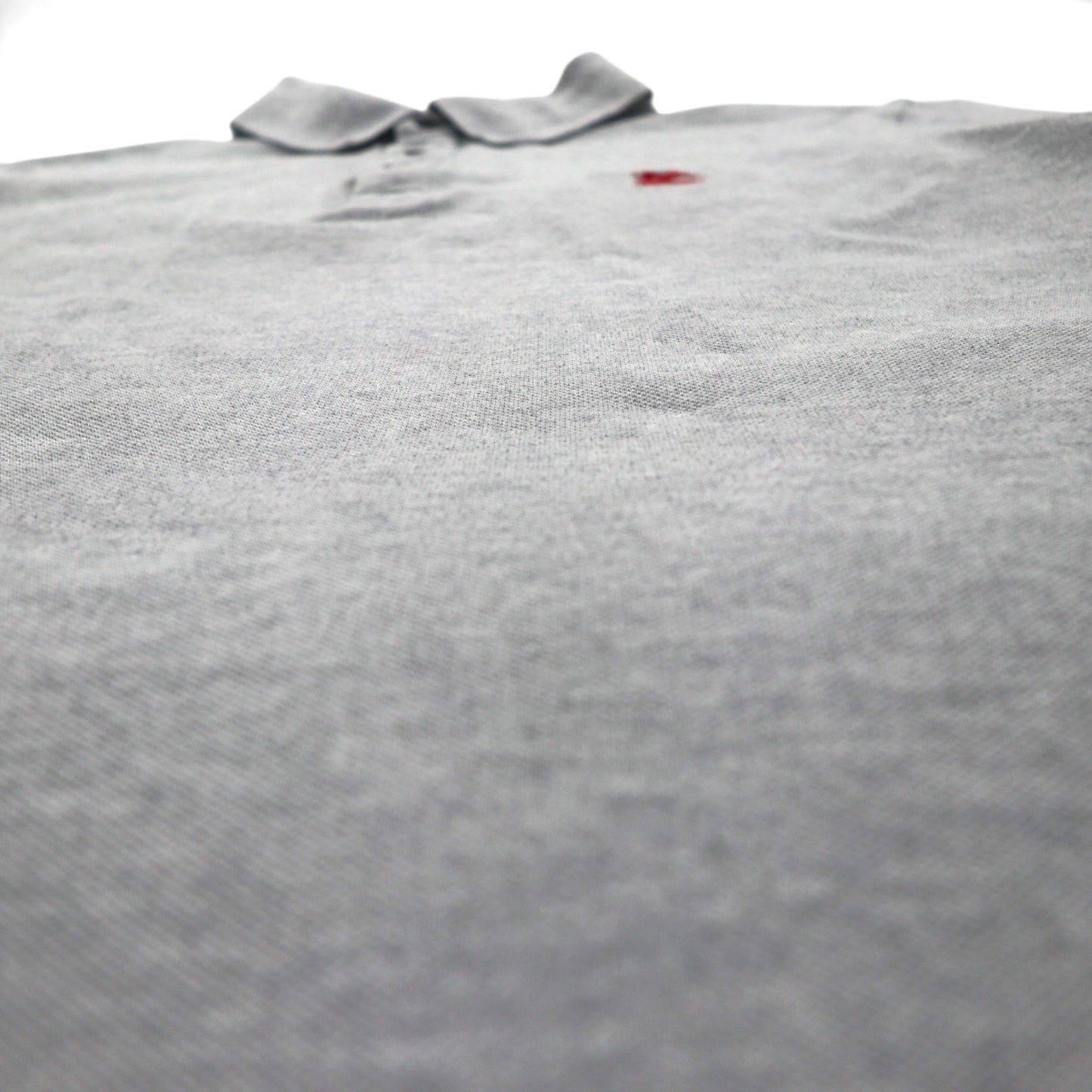 BURBERRY BRIT 現行タグ ポロシャツ 2XL グレー コットン 鹿の子 ワンポイントロゴ刺繍