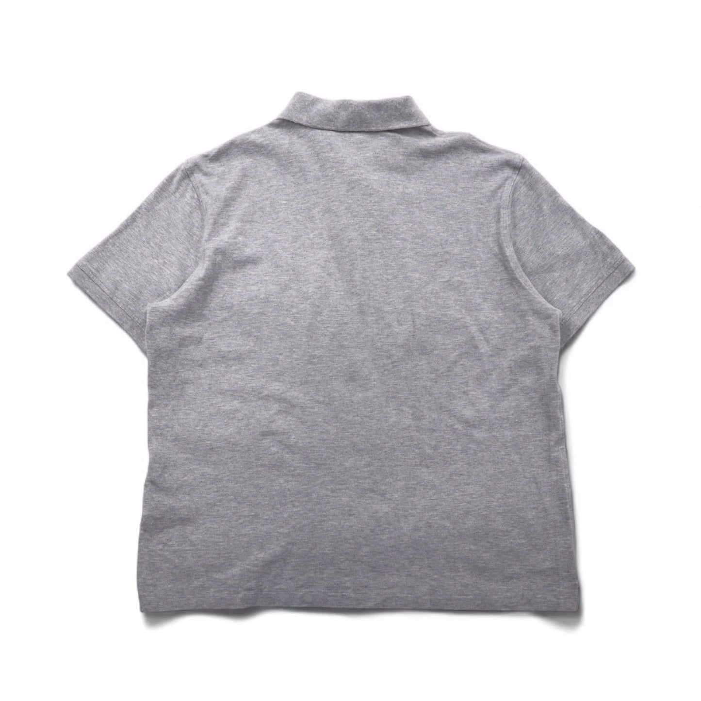 BURBERRY BRIT 現行タグ ポロシャツ 2XL グレー コットン 鹿の子 ワンポイントロゴ刺繍