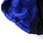 NIKE 90年代 アノラックジャケット ハーフジップ ナイロンジャケット M ブルー ポリエステル メッシュ切り替え 銀タグ スウォッシュロゴ刺繍