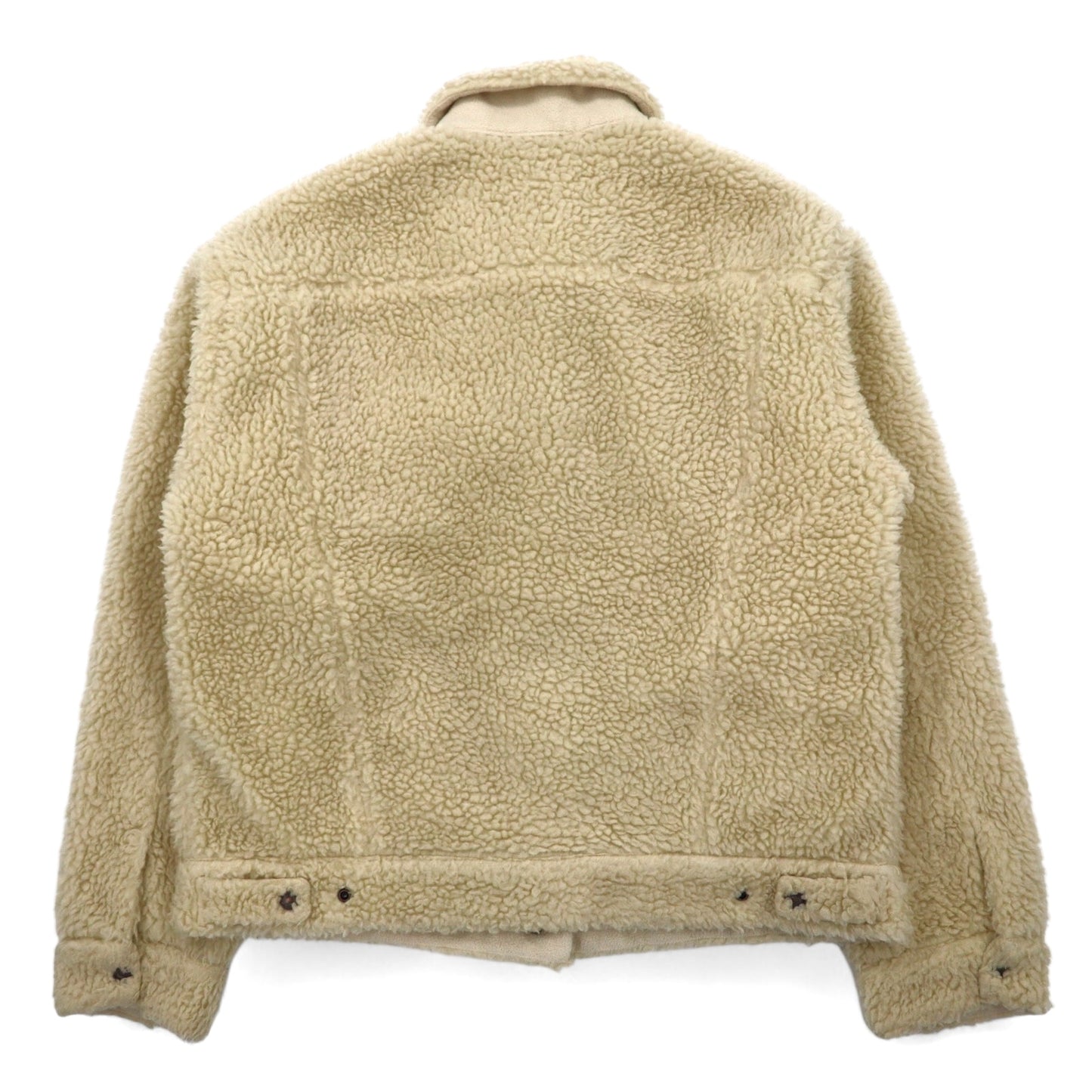 LEVI'S PREMIUM ビッグE オールオーバー シェルパ トラッカージャケット フリースジャケット L クリーム ポリエステル All Over Sherpa Trucker Cloud Cream 56861-0000