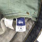 Stussy -dm 90s Made in USA Old Stussy Straight Denim Pants, Size M, Gray, Cotton