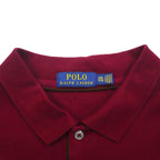 Polo Ralph Lauren Long Sleeve Rugby Polo Shirt, Size 2XL, Bordeaux with Small Pony Embroidery