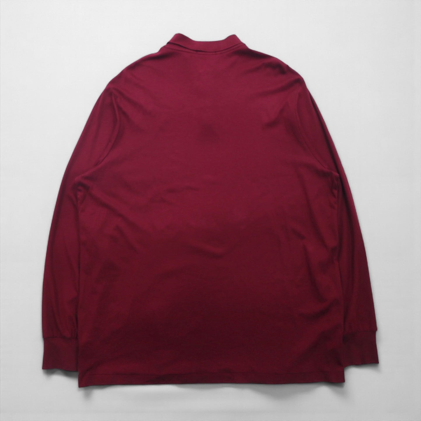 Polo Ralph Lauren Long Sleeve Rugby Polo Shirt, Size 2XL, Bordeaux with Small Pony Embroidery