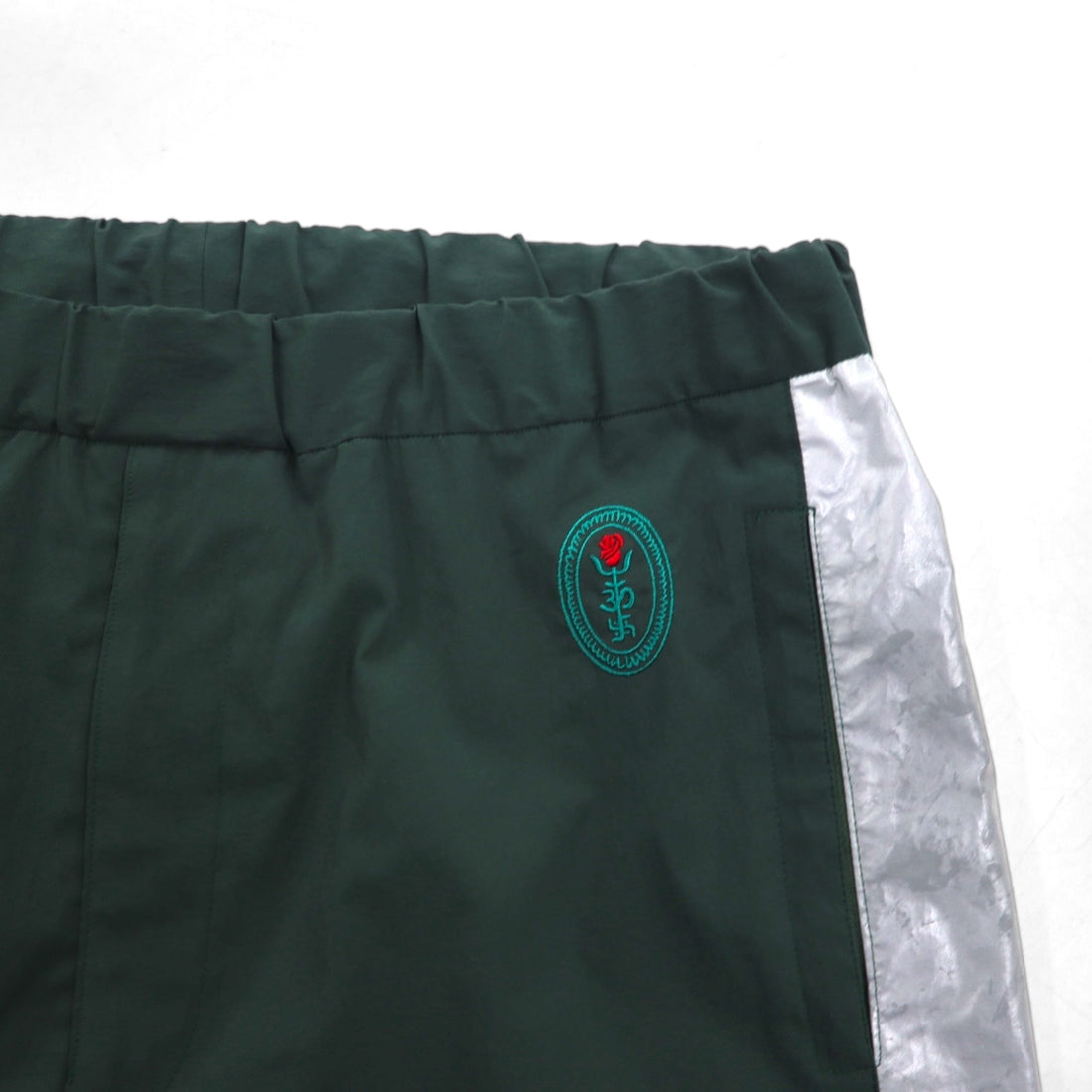 Black Weirdos Reflector Track Pants, Made in Japan, Size L, Green, BLACKWEIRDOS 19SS-PA06