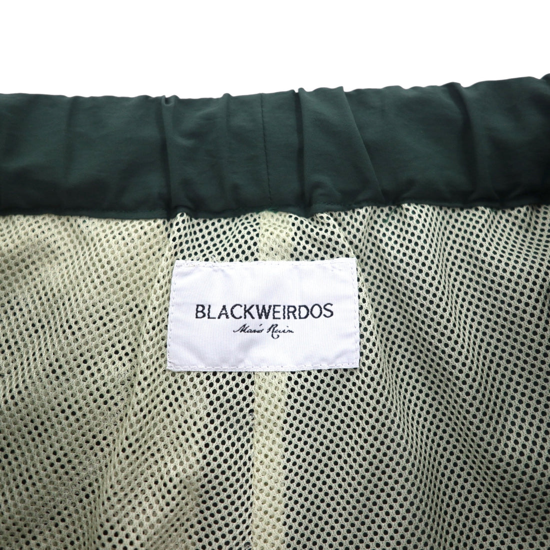 Black Weirdos Reflector Track Pants, Made in Japan, Size L, Green, BLACKWEIRDOS 19SS-PA06