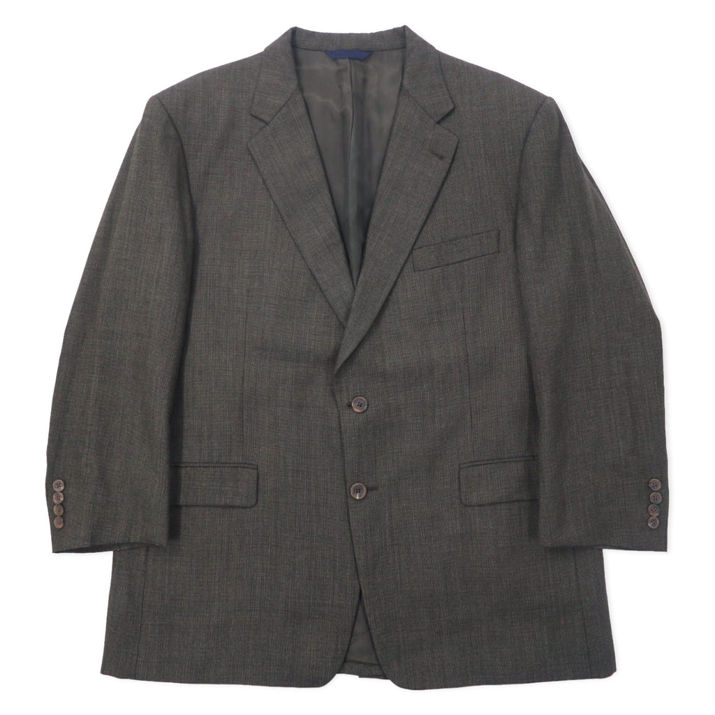 日本然リトテ-古着オンライン-BURBERRY USA製 2B テーラードジャケット 46 ブラウン ウール-BURBERRY USA Made 2B Tailored Jacket 46 Brown Wool