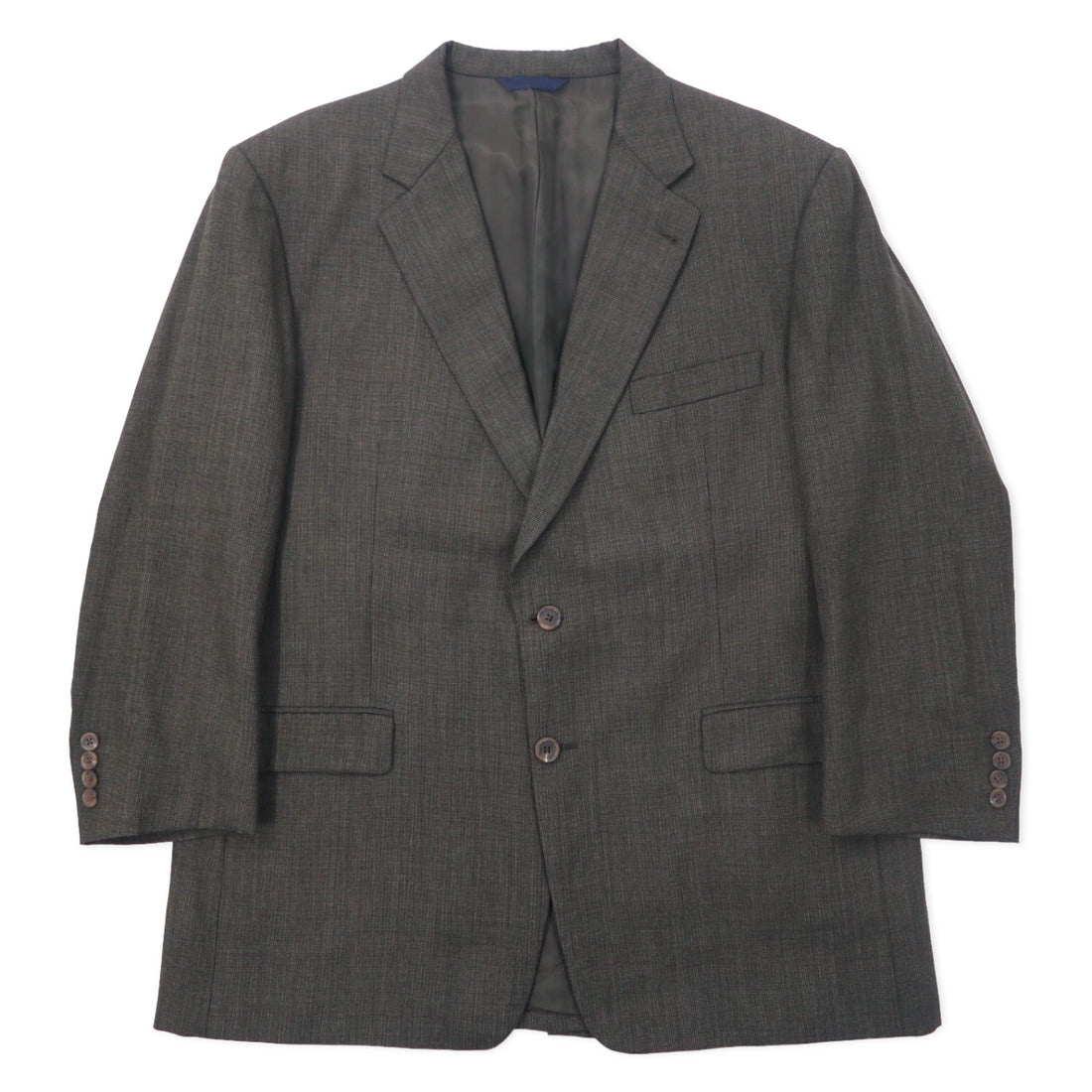 日本然リトテ-古着オンライン-BURBERRY USA製 2B テーラードジャケット 46 ブラウン ウール-BURBERRY USA Made 2B Tailored Jacket 46 Brown Wool